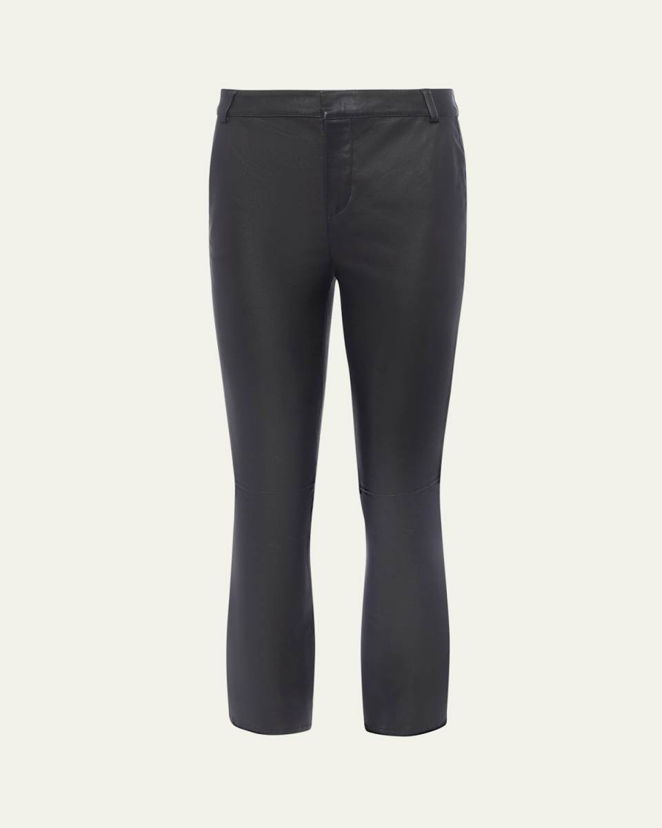 Ketra Baby Bootcut Leather Trousers